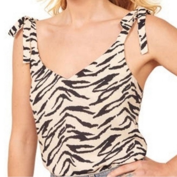 Reformation Zebra Print Tank Top Camisole XS - Picture 3 of 13